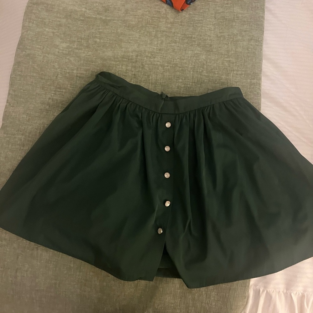Amanda Uprichard Green Button-Up Women's Skort